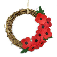 Load image into Gallery viewer, The Crafty Kit Company - Poppy Wreath -  Needle Felting Kit