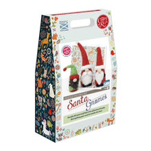 Load image into Gallery viewer, The Crafty Kit Company - Santa Gnomes - Needle Felting Kit