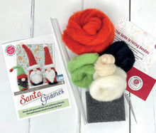 Load image into Gallery viewer, The Crafty Kit Company - Santa Gnomes - Needle Felting Kit