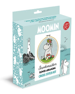 The Crafty Kit Company Cross Stitch - MOOMINS - Snorkmaiden Flower Arranging