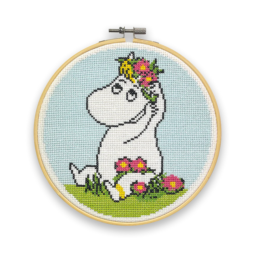 The Crafty Kit Company Cross Stitch - MOOMINS - Snorkmaiden Flower Arranging