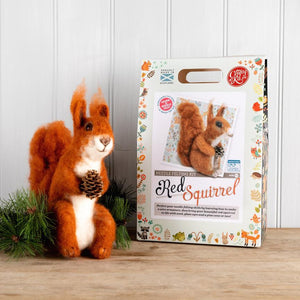 The Crafty Kit Company - Highland Red Squirrel Needle Felting Kit