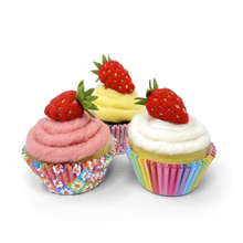 Load image into Gallery viewer, The Crafty Kit Company - Strawberry Cupcakes -  Needle Felting Kit