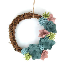 Load image into Gallery viewer, The Crafty Kit Company - Succulent Wreath Sewing Kit