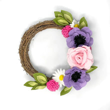 Load image into Gallery viewer, The Crafty Kit Company - Summer Flowers Wreath Sewing Kit