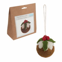 Load image into Gallery viewer, Needle Felting Kit - Christmas Pud