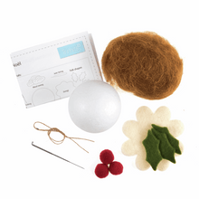 Load image into Gallery viewer, Needle Felting Kit - Christmas Pud