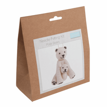Load image into Gallery viewer, Needle Felting Kit - Polar Bear