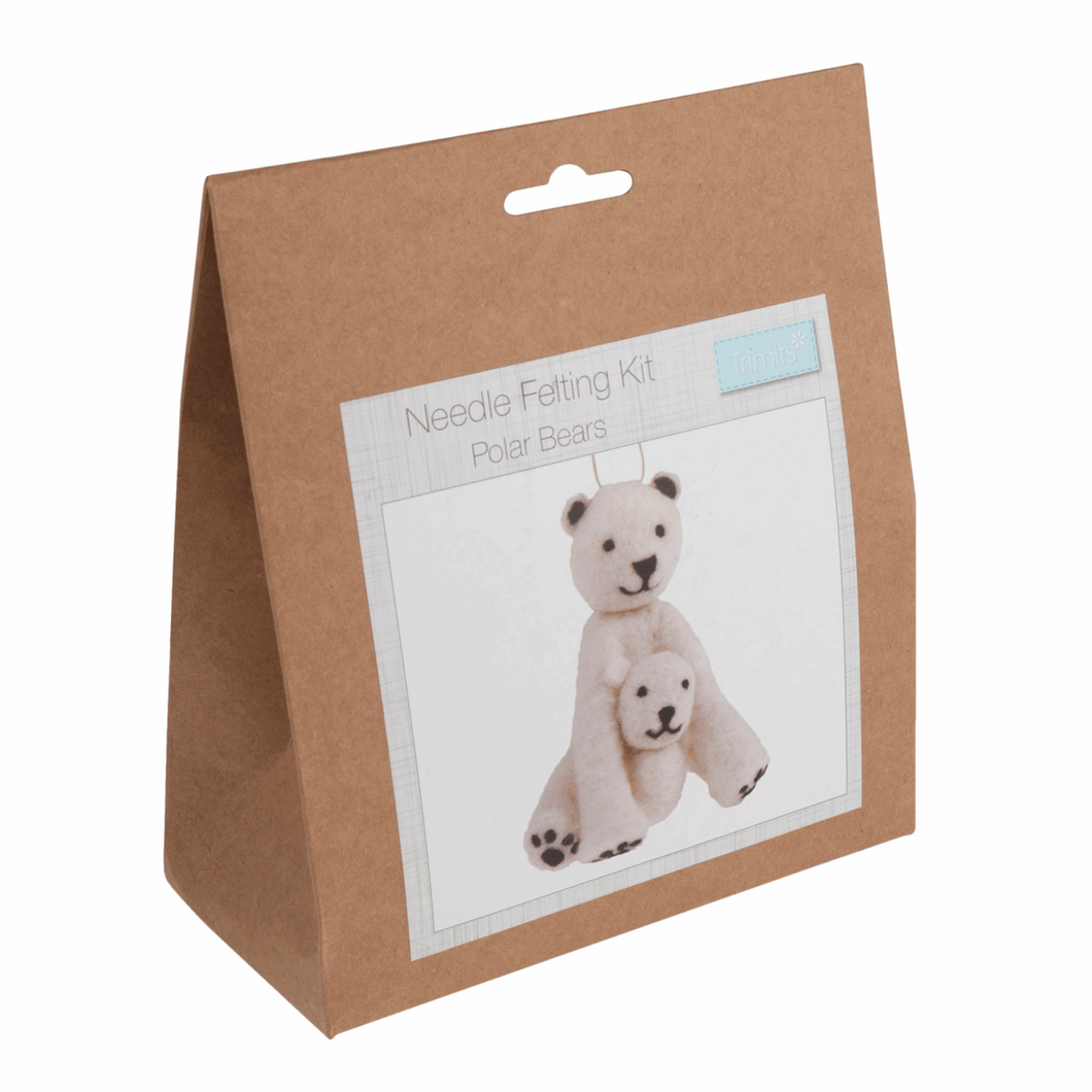Needle Felting Kit - Polar Bear