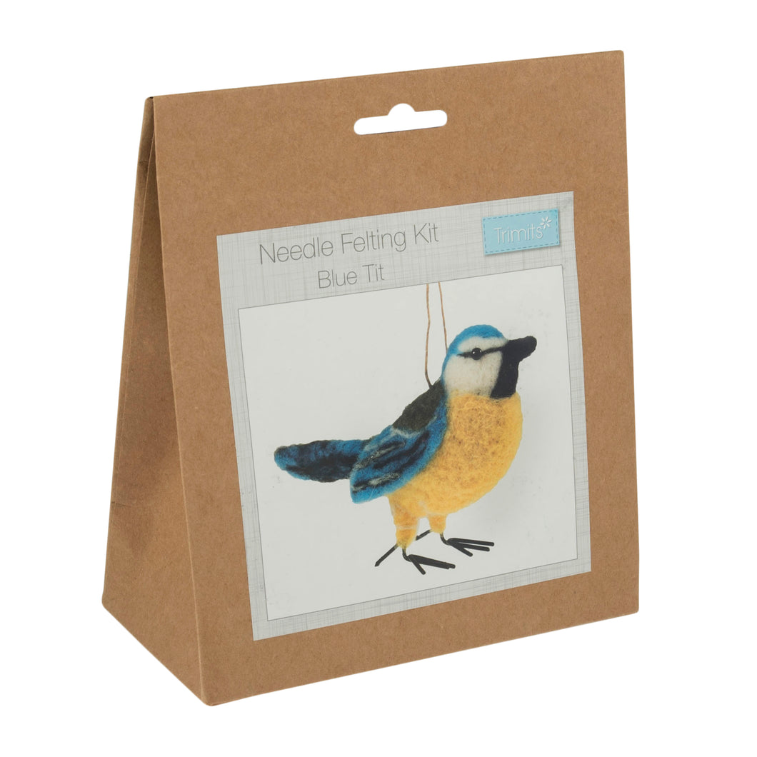 Needle Felting Kit - Blue Tit