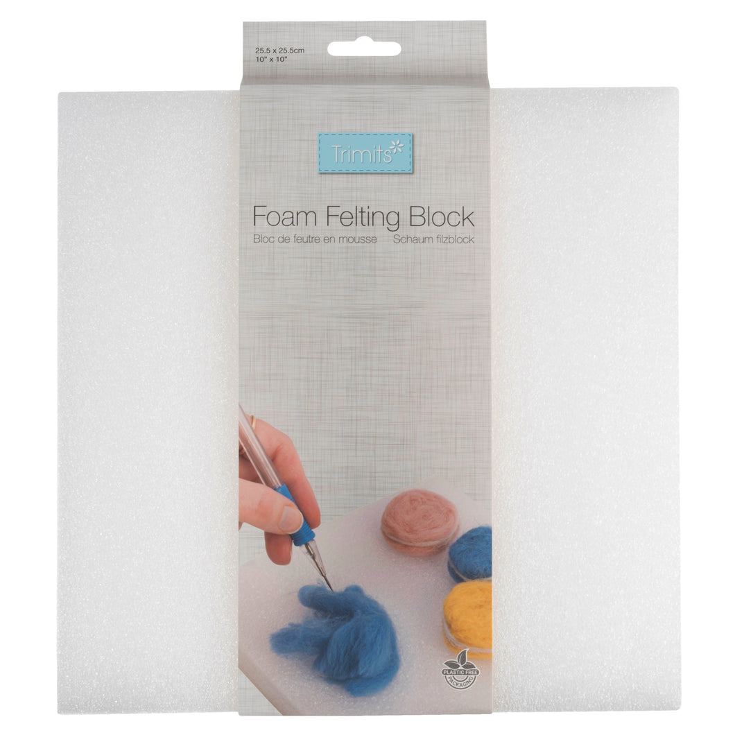 Needle Felting Foam Block: 25.5 x 25.5cm (10 x 10in)