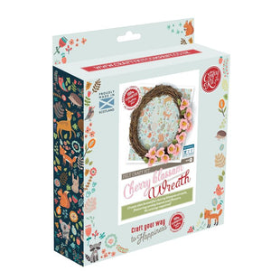 The Crafty Kit Company - Felt Cherry Blossom Wreath Sewing Kit