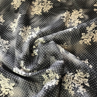 Viscose - Black Floral