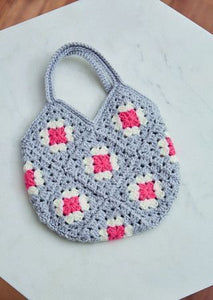 Crochet - Granny Square Bags in 3 sizes - Full Kit