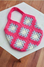 Load image into Gallery viewer, Crochet - Granny Square Bags in 3 sizes - Full Kit