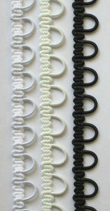 Button Back Looping - Cream - 10mm