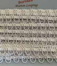 Load image into Gallery viewer, Button Back Looping - White - 10mm