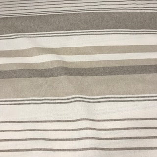Recycled Canvas Stripes - Mocha