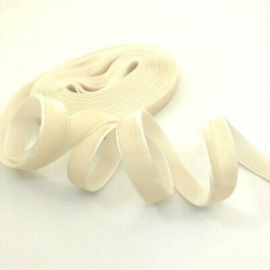 Velvet Ribbon - 10mm - Cream