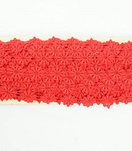 Daisy Guipure - Red