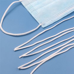 Face Covering Elastic - 1.5mm Soft Knitted Round - White