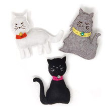 Load image into Gallery viewer, The Crafty Kit Company - 3 Felt Kitties Sewing Kit