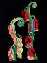 Load image into Gallery viewer, DMC V&amp;A Cross Stitch Kit - Foxglove Motif from Nouvelle Variations by Édouard Bénédictus