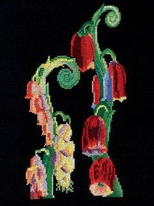 DMC V&A Cross Stitch Kit - Foxglove Motif from Nouvelle Variations by Édouard Bénédictus