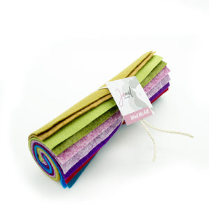 6 " Felt Pieces - Mini Rolls - Wool/Acrylic Mix