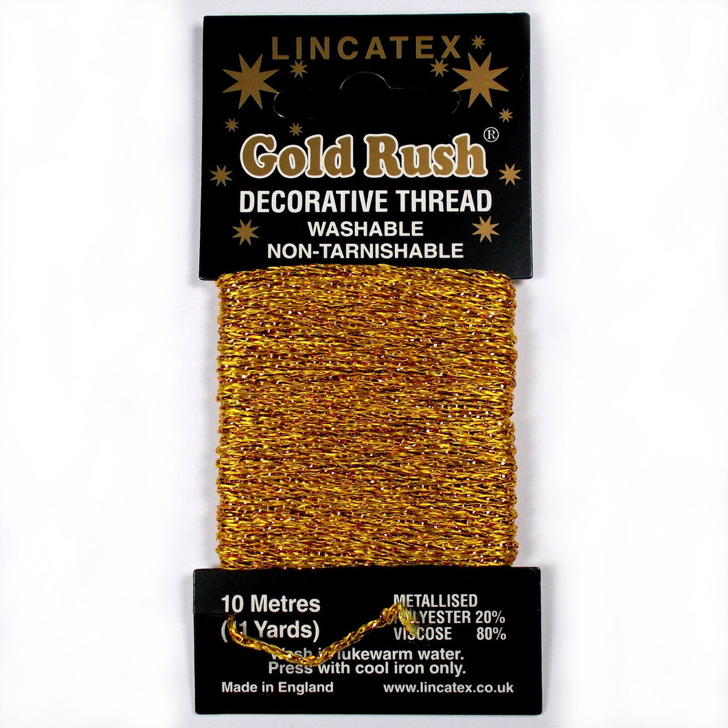 Gold Rush Metallic Decorative Glitter Embroidery Thread