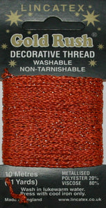 Gold Rush Metallic Decorative Glitter Embroidery Thread