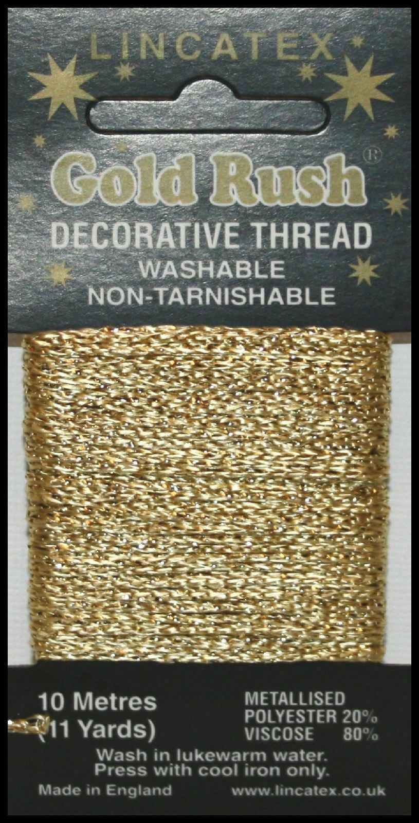 Gold Rush Metallic Decorative Glitter Embroidery Thread