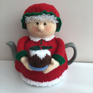 Mrs Claus - Knitted Tea Cosy Kit