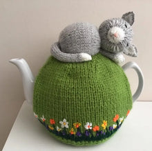 Load image into Gallery viewer, Cat Nap - Knitted Tea Cosy Kit