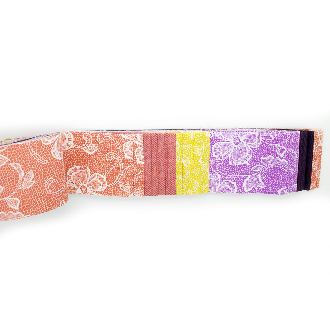 Jelly Roll - Floral Pattern - 100% Cotton