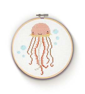 The Crafty Kit Company Cross Stitch - Jellyfish