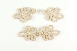 Frog Fasteners - Large - Hessian