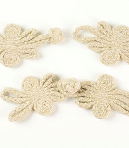 Frog Fasteners  - Hessian