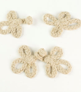Frog Fasteners - Large - Hessian