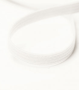 Elastic - 6mm / 1/4" Soft Knitted - White
