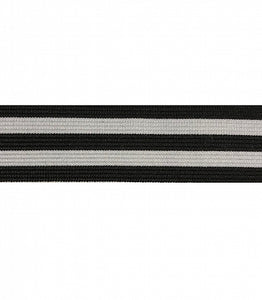 Elastic - 1 inch Flat Striped