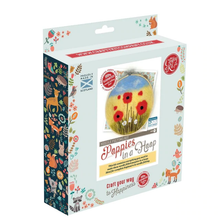 Load image into Gallery viewer, The Crafty Kit Company - Poppies in a Hoop Needle Felting Kit