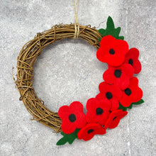 Load image into Gallery viewer, The Crafty Kit Company - Poppy Wreath -  Needle Felting Kit