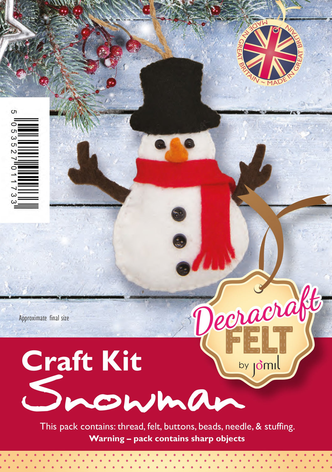 Christmas Snowman Sewing Kit