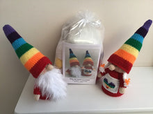 Load image into Gallery viewer, Rainbow Gnomes - Knitted Shelf Sitter Kit