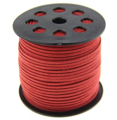 Suede Trim - Red