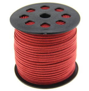 Suede Trim - Red