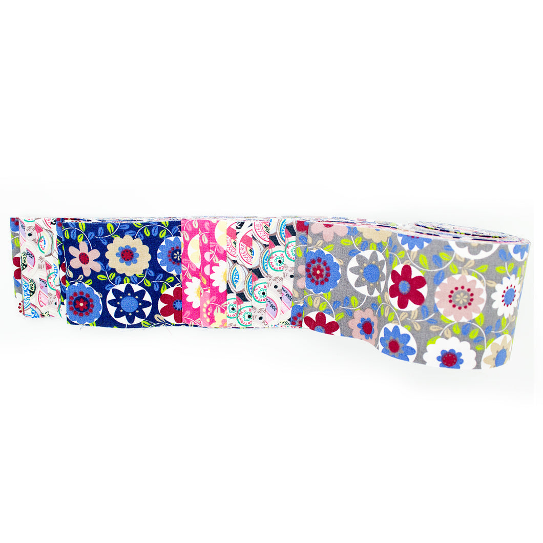 Jelly Roll - Floral - 100% Cotton