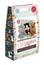 Load image into Gallery viewer, The Crafty Kit Company - Cute Kitties Needle Felting Kit