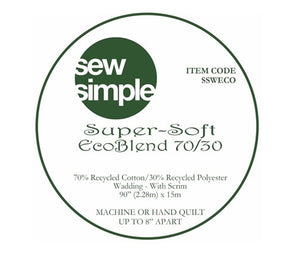 Wadding - Super-Soft Eco Blend - 70/30